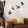 Wallity Birds-1 Escultura de pared multicolor de metal